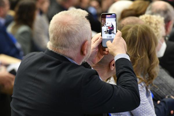 Man takes video of pope